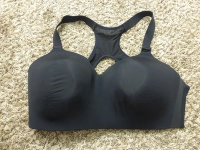 Avia Women's High Impact Padded Sports Bra XXL (D-DD) Racerback Black Wireless - Image 1 of 4