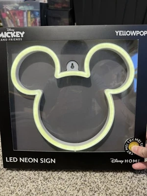 Letrero LED de neón Yellowpop Disney Mickey Mouse Foto 1 de 3