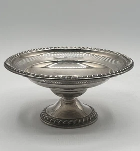 1940 Rogers Sterlingsilber gewichtetes Kompott Standschale Schale - Bild 1 von 12