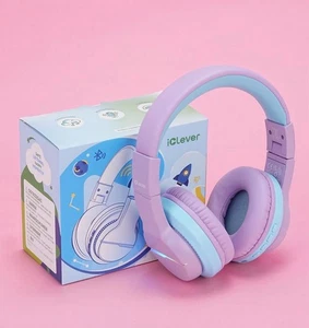 iClever Bluetooth Kinder Kopfhörer BTH12 LED Lichter begrenzte Lautstärke 85H Spielzeit - Bild 1 von 19