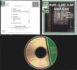 CD MARIE CLAIRE ALAIN JEHAN ALAIN TROIS DANSES ERATO - Picture 1 of 1