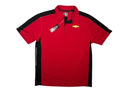 CHEVY CHEVROLET Red/Black OGIO GOLF POLO Trucks Dealership Shirt Men's L New! - Image 1 of 4