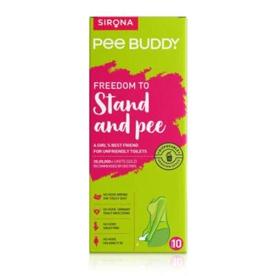 PEE BUDDY 10 Funnels Disposable Female Urination Device for Women | - Image 1 of 4
