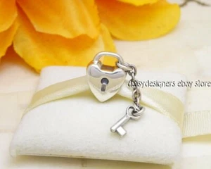 NEW Authentic Pandora Silver KEY TO MY HEART Locket Charm 790971 RETIRED - Picture 1 of 3