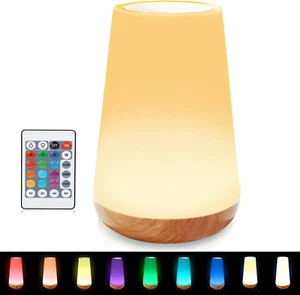 Rechargeable LED Night Light Touch Lamp for Kids Bedroom RGB Color Changing - Picture 1 of 12