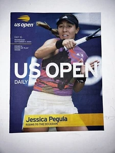 Jessica Pegula Day 10 Of The 2022 US OPEN Daily Program/Magazine - Picture 1 of 2