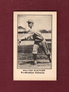 WALTER DUTCH RUETHER, Dodgers | 1922 American Caramel E121 REPRINT | 1972 TCMA B