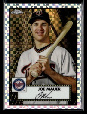 Joe Mauer - 2021 Topps Chrome Platinum Anniversary X-Fractor SP #528 Twins - Image 1 of 2