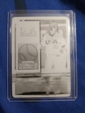Dansby Swanson Black Printing Plate 1/1 2015 Panini Contenders Baseball