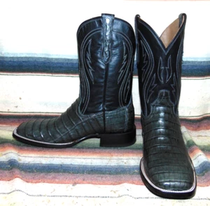Herren Rujo The Rosco grau Kaiman/Leder Cowboystiefel 10,5 D neu mit Karton - Bild 1 von 6