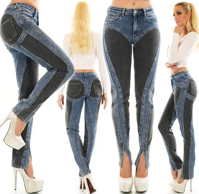 Hello Miss Sexy Skinny Jeans Bicolor Denim Gr.32-40