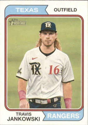 2023 Topps Heritage High Number - Travis Jankowski #678 - Image 1 of 2