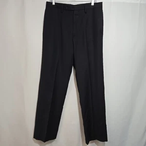 Dolce Gabbana 100% Wool Chino Dress Pants Trousers Mens Size Size 33/32 Black - Picture 1 of 9