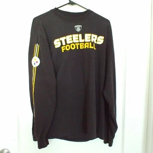 PITTSBURGH STEELERS VINTAGE NFL REEBOK LONG SLEEVE T-SHIRT ADULT Medium - Picture 1 of 8
