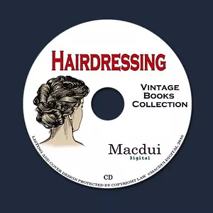 Hairdressing Vintage Books Collection 12 PDF E-Books on 1 CD Dressing Hair,Curls - Picture 1 of 12