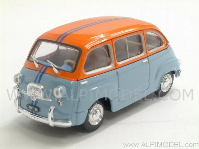 Fiat 600D Multipla 'Operazione San Gennaro' 1966 1:43 BRUMM R469 - Immagine 1 di 1