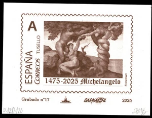 550 años Michelangelo 1475-2025 Grabado nº 17 España Barnafil 2025 Tirada 125 - Imagen 1 de 1