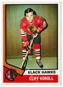1974-75 O-Pee-Chee Cliff Koroll Chicago Blackhawks #35