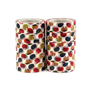 Self Adhesive Cats Masking Washi Gift Wrap Craft Paper Tape 15mm x 10m - Picture 1 of 1