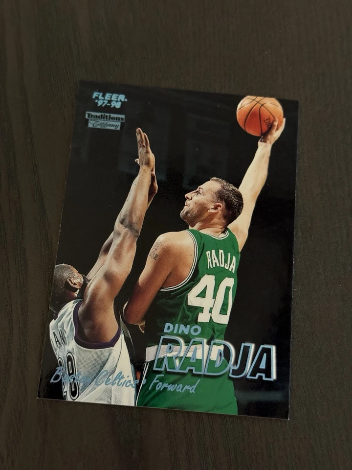 1997-98 Fleer Traditions Tiffany Collection SP #40 DINO RADJA Boston Celtics HOF - Image 1 of 2