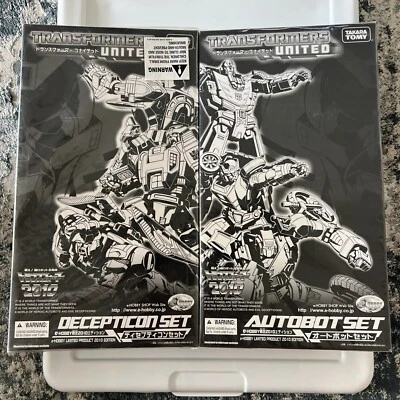 TAKARA TOMY Transformers United Autobot And Decepticon Sets. Ehobby Exclusive. - Image 1 of 4