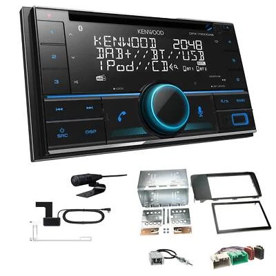 Kenwood DPX-7300DAB Autoradio Bluetooth DAB+ für Volvo XC70 2004-2007 schwarz - Bild 1 von 4