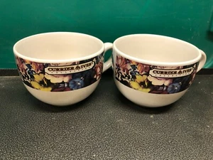 2 Currier & Ives Collection Spring Bouquet Royal Large Mugs #2286 - Picture 1 of 3