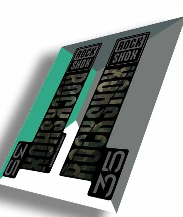 Kit de calcomanías RockShox 35 Gold | Camuflaje | MY20 (año modelo 2020) - Con licencia de SRAM