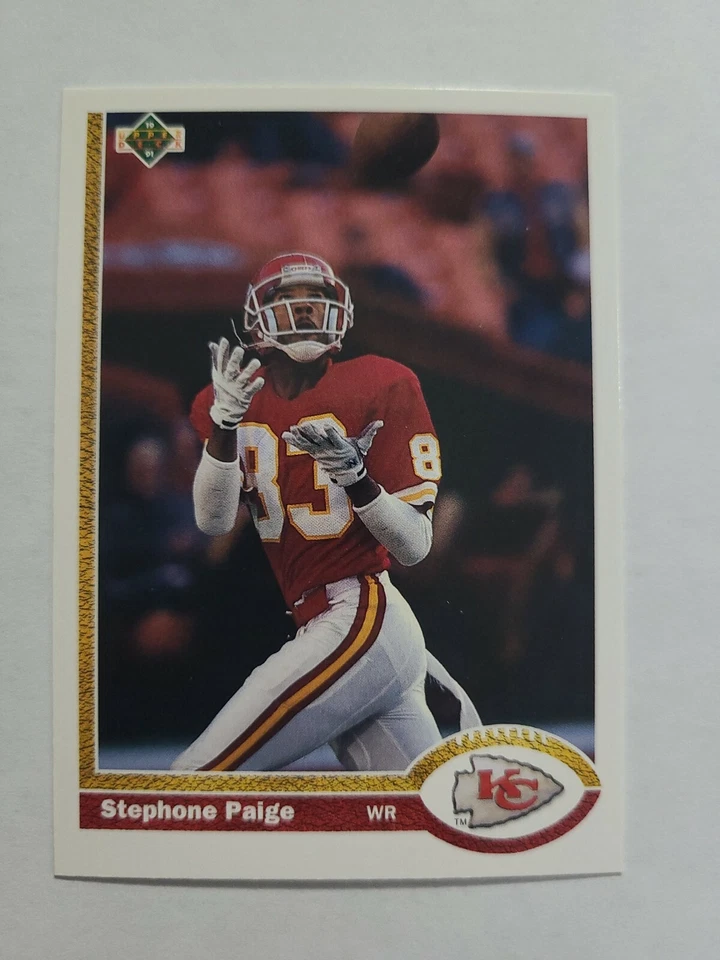 STEPHONE PAIGE 1991 UPPER DECK FOOTBALL CARD # 178 D9570 - Image 1 of 1