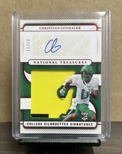 2023 Panini National Treasures Christian Gonzalez Rookie Patch Auto FOTL /11