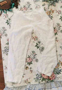 Eileen Fisher White Linen Pants - Beach Summer Lightweight Size Small 0286 - Picture 1 of 5