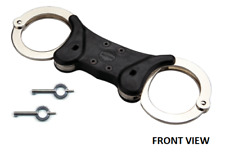 Rigid Silver Double Lock Security Police Military Speedcuffs Quickcuff Handcuffs