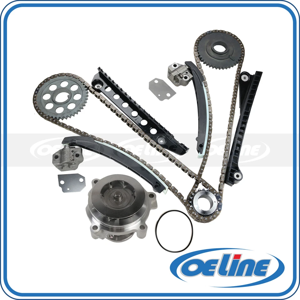 Fit 2000 Ford E-150 E-350 Econoline Club Wagon 5.4L Timing Chain Kit Water Pump - Image 1 of 4