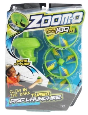 Lanzador de discos turbo Zoom-O HIGH FLY que brilla en la oscuridad. ¡Envío rápido! Foto 1 de 4