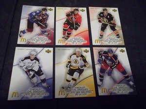 2005-06 McDonalds Hockey Checklist set #1-6 