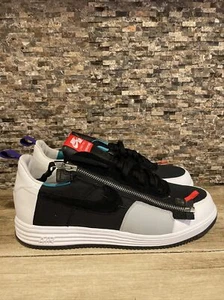 NIKE LUNAR FORCE 1 SP ACRONYM BLCK WHT-GRN-PRPL 698699 002 US MEN SZ 14 - Picture 1 of 10
