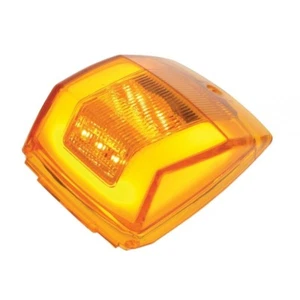 24 LED "GLO" Square Cab Light - Amber LED/Amber Lens - Picture 1 of 6