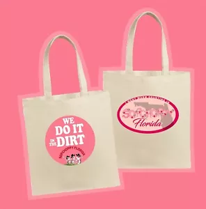 Custom Womens Cotton Tote Bag. 15.75"h x 15.25"w. Self-fabric carry handles. - Picture 1 of 3