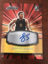 Scottie Barnes 2022 Wild Card Alumination #ABC-A AUTO Rookie Card /100 Raptors