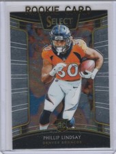 PHILLIP LINDSAY ROOKIE CARD 2018 Select Football RC DENVER BRONCOS!