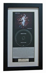 BECKY HILL Believe Me Now? CLASSIC CD Album TOP QUALITY FRAMED+FAST GLOBAL SHIP - Picture 1 of 8