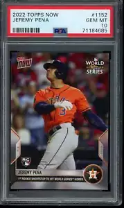 2022 Topps Now #1152 Jeremy Pena PSA 10 Gem Mint RC Rookie Card 71184685 - Picture 1 of 2