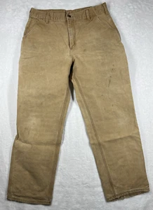 Carhartt Latzhose Carpenter Hose Herren 32x30 USA Canvas Workwear Grunge Utility - Bild 1 von 9
