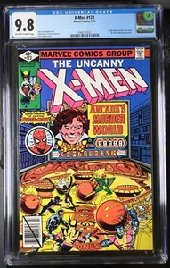 X-Men 123 (1979 Marvel) CGC 9.8 Spider-Man, Arcade Appearances - Picture 1 of 2