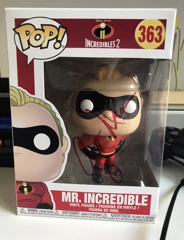 Signed Craig T Nelson Mr Incredible Funko Pop The Incredibles Cover