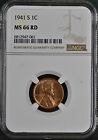 1941-S 1C RD Lincoln Wheat One Cent NGC MS66RD  6812947-061