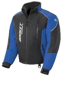 Men's Snowmobile Storm XC Jacket Black/Blue Size Large Rocket SnoGear New - Foto 1 di 2