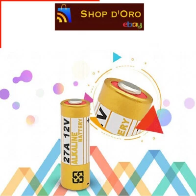 10 Pezzi Pile 27A Batterie per telecomandi Batteria 12V Pila alkalina blister - Immagine 1 di 3