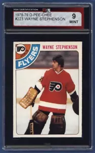 1978-79 OPC #223 WAYNE STEPHENSON KSA 9 MINT Philadelphia Flyers GOALIE *LOW POP - Picture 1 of 2