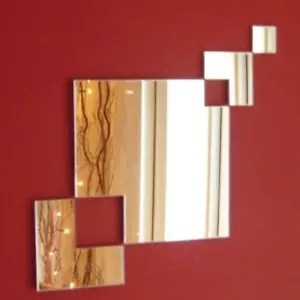 Square Chain Mirrors (Acrylic Shatterproof mirrors, Several Sizes Available) - Picture 1 of 1